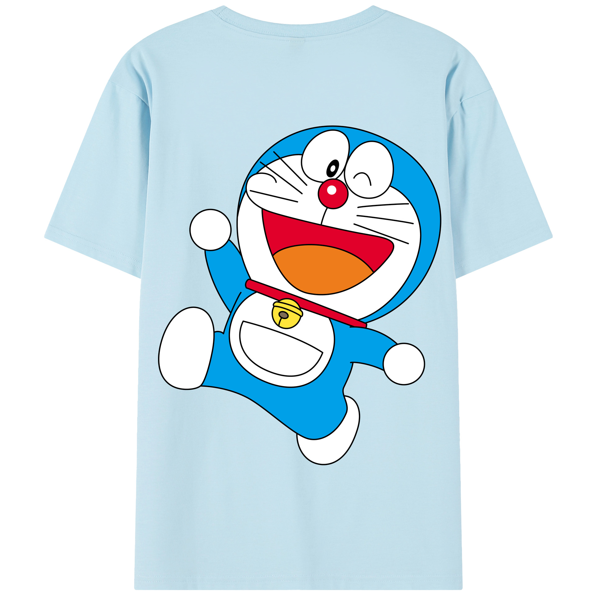 （画像用） ドラえもん Doraemon 綿100％半袖Tシャツ（背面プリント）